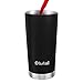 Obstal 20oz Tumbler Stainless Steel Insulated Travel Mug, Double Wall Vacuum Durable Insulated Coffee Cup with Splash Proof Sliding Lid, Straw, Cleaning Brush, Gift Box Set