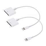 30 pin Charge & Sync Cable Adapter Converter for Apple iPhone 6/6 Plus/5s/5c/5/4s/4/3/3G,iPad and iPod (White)