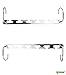 IPOW Magic Hangers, Wonder Magic Metal Wardrobe Closet Bar Clothes Coat Hanger Organizers for Space Saving and Storage-Set of 4