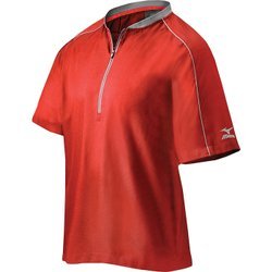 Mizuno Comp Short sleeve Batting Jacket, Red, EXTRA LARGE (XL)