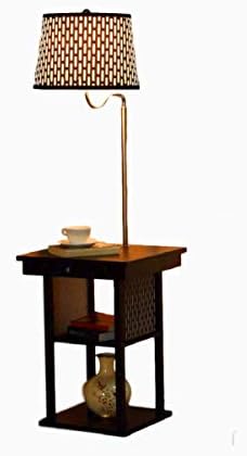 Slim Nightstand End Table Lamp Bed Room Narrow Shelf Door Low Side Coffee Rectangle Modern Charging Station & eBook by AllTim3Shopping.