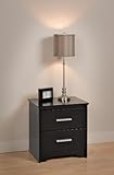 Black Coal Harbor 2 Drawer Nightstand