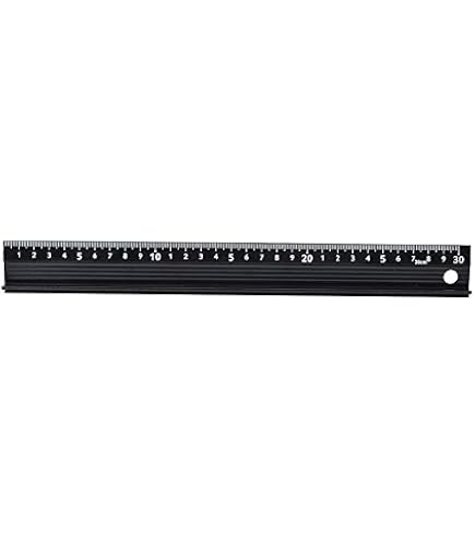 Règle Métal Kozelo 60 Cm Avec Poignée Surélevée – Aluminium, Antidérapant, Précision 1 Mm
