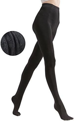 Women's Opaque Warm Tights Fleece Lining Thick Stretchy Pantyhose