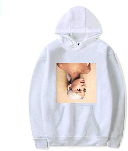 HENIANG Hoodies Hoodies Kawaii Ariana Grande Print Sweatshirt Long Sleeve Women/Men Clothes Casual Kpop Plus Size 4XL