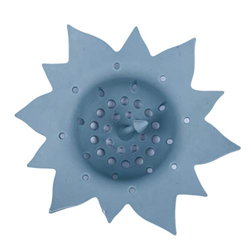 lehao Kitchen Bathroom Sink Strainers Basket Hair Catcher Sink Drain Cover Sink Strainer Kitchen Universal Kitchen Accessories,Blue