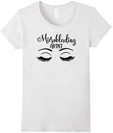 Womens Microblading Artist T-Shirt Small White