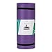 Incline Fit Exercise Mat Ananda 1″ Extra Thick Exercise Mat with Strap – Non Slip Workout Mat for Yoga, Pilates, Stretching, Meditation, Floor & Fitness Exercises, Violetthumb 4