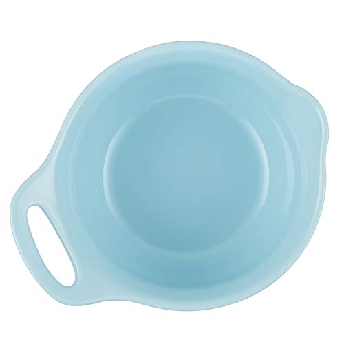 Rachael Ray Cityscapes Ceramic Mixing Bowl Set, Light Blue 2Piece