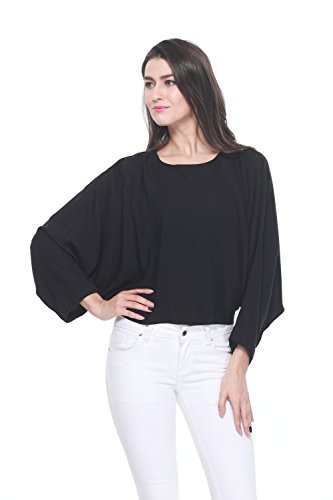 batwing sleeve crop top