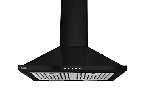 Glen 60cm 750 m3/hr Chimney (Aqua 60 750 m3 LTW, 2 Baffle Filters, Black)