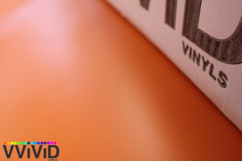 VViViD Matte Orange Vinyl Wrap Roll with Air Release Technology (1ft x 5ft)