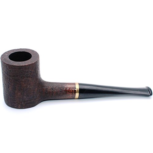 Mr. Brog Handmade Tobacco Smoking Pipe - Poker Walnut Sandblast - Mediterranean Briar Wood