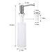 Permande 11 Ounce Kitchen Sink Soap Dispenser Brushed Nickel Kitchen Sink Countertop Dispenser for Deck Installation