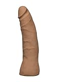 Doc Johnson Vac-U-Lock - 7 Inch Thin Dong - ULTRASKYN - F-Machine and Harness Compatible Dildo - Caramel
