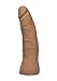Doc Johnson Vac-U-Lock - 7 Inch Thin Dong - ULTRASKYN - F-Machine and Harness Compatible Dildo - Caramel