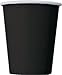 HeroFiber Disposable Paper Dinnerware for 24 - Black - 2 Size Plates, Cups, Napkins , Cutlery (Spoons, Forks, Knives), and tablecovers - Full Party Supply Pack