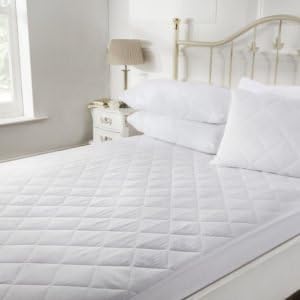 Quilted Waterproof Mattress Protector Single - Fits Mattresses up to 30cm Deep - Anti Allergy & Breathable, White, Mattress Cover - Prevents Mattress from Ripping (90 x 190-30cm)