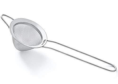 Tea and Cocktail Strainer - Premium 304 Stainless Steel (18/8), 2.75" Conical Fine Mesh Strainer - Tea and Bar Strainer, by Proto Future (Silver) - Thumbnail 4