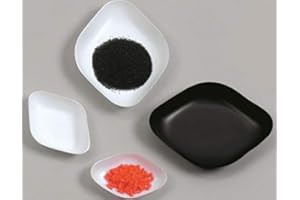 WEIGHING 4 LESS Diamond Weighing Boats, W-D30-BA-50, 30ml, Medium,Black, Anti-Static, Pack of 50