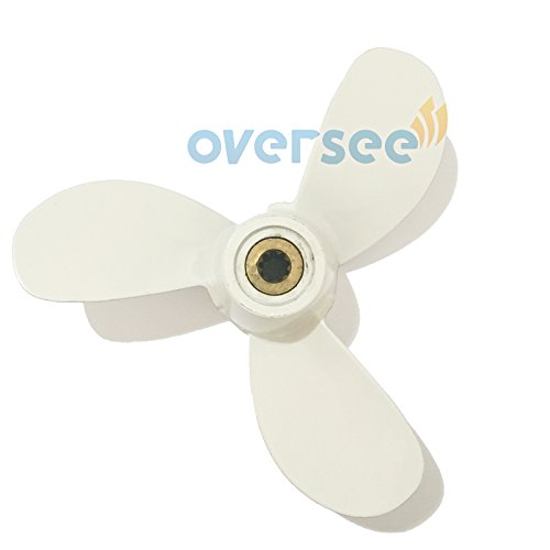 OVERSEE Propeller 6L5-45952-00-EL 7-1/4×5-1/2 For Yamaha Outboard Motor 2HP 3HP 2A 3A F2.5A/3A (Type BS) (7.25″ x 5.5″)