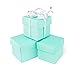 Mini Small Square Cube Robin's Egg Blue Gift Boxes with Lids for Party Favors, Decoration, Weddings, Birthdays, and more. 2" x 2" x 2" in Size. (10 Pack) primary