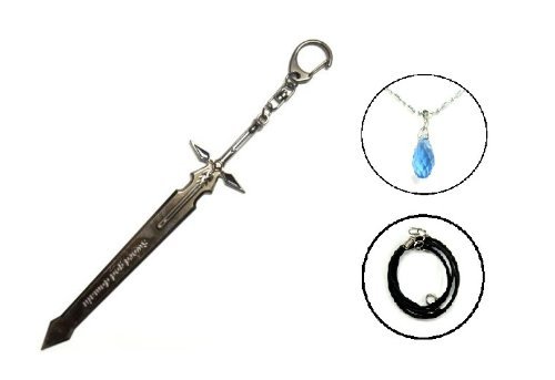 Heart (tears) Yui tears of Sword Art Online Kirito Dark Li pulsar Yui (heart) Sword god domain tung months valley Kazuto SAO Sword Art Online cosplay prop sword weapon key chain necklace rope chain with (japan import)