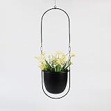 Beihaoer Metal Boho Hanging Planter for Indoor Plants - Black view 3