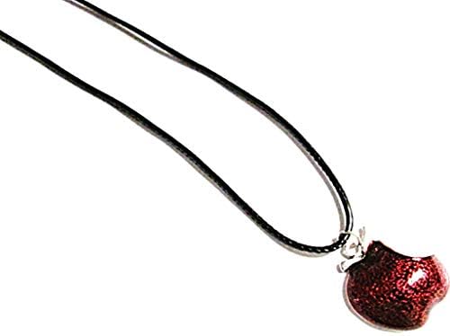 Saporas Designs Inspired Once Upon A Time Evil Queen Regina Design Apple Necklace with Clear Crystals