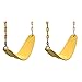 Swing-N-Slide WS 4772 Extreme Heavy Duty Swing Seat Set Outdoor Playground Swings with Coated Chains & Quick Links, Yellow, Pack of 2