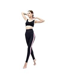 Yiwbeij Leggings de cintura alta para dama, super elásticos, transpirables, de secado rápido, pantalones para dama, deporte, gimnasio