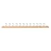 Spectrum Diversified Wooden Closet Wall Mount Storage Rack, 24-Peg Tie & Belt Organizer, Scarf & Jewelry Rack, Wall-Mounted Tie Rack & Closet Organizer