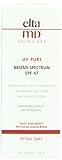 EltaMD UV Pure Broad-Spectrum SPF 47 Oil Free, net wt 4 OZ.