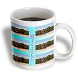 Jos Fauxtographee Realistic - A Woman on a Bicycle Practicing for The Iron Man Competition Six Times on Page with The Word Bicycle - 15oz Mug (mug_52116_2)