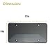 VaygWay Unbreakable Smoked License Plat Cover- Bubble Design License Plate Shields-2Pk Fits US Standard Plates- Novelty Heavy Duty Front and Back