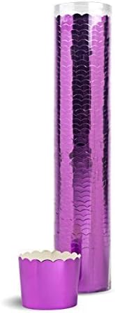 Cupcake Liners Muffin Baking Cup Wrappers (50, Purple)