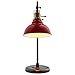 Amazon Brand – Stone & Beam Walters Vintage Task Table Desk Lamp With LED Light Bulb - 7.6 x 10 x 19.9 Inches, Red