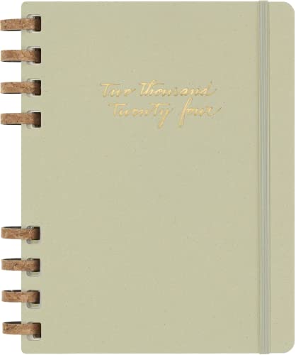 Moleskine Spiral 12 Month 2024 Solar Year Planner, Hard Cover, XL (7.5" x 9.75"), Kiwi at Amazon
