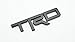 TRDRACING STICKER BLACK PLASTIC 3D DECAL EMBLEM 12.5X3.5cm