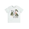 NAME IT NKFDAMAYA Boxy SS T-shirt, helder wit, 134-140 voor meisjes