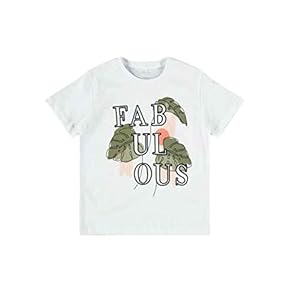 NAME IT NKFDAMAYA Boxy SS T-shirt, helder wit, 134-140 voor meisjes
