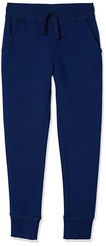 AMAZON ESSENTIALS GIRLS’ SWEATPANTS – DISCONTINUED COLORS, ORANGE FLORAL/PALE MAUVE, MEDIUM