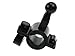 EKIND Universal Replacement Cradle and Removable Bicycle and Motorcycle Mount 17mm Swivel Ball GPS Holder Compatible for Garmin GPS Nuvi (Black)