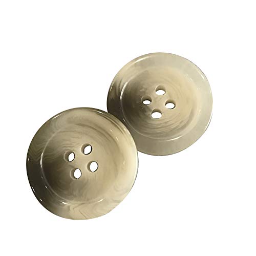 20pcs Large Black Buttons,Coat Buttons,Suit Buttons, 1 inch 25mm Resin Buttons for DIY Sewing Tailor Crafts Coats Clothes,Q2634