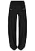 BAISHENGGT Women's Button Deco Harem Pants with Side Pockets