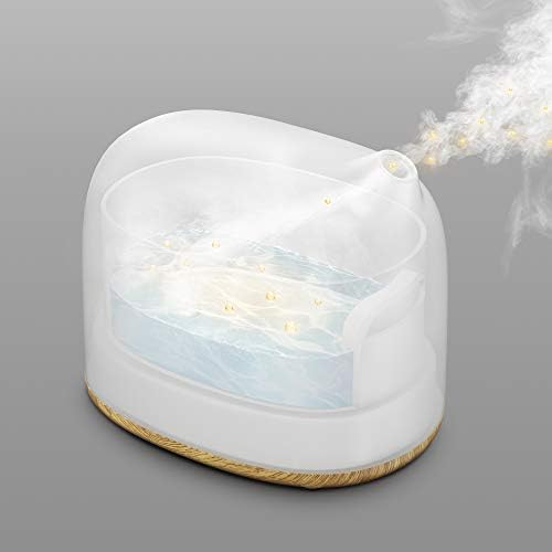 加湿器 アロマディフューザー 卓上 アロマ加湿器 超音波式加湿器 超静音 ミスト2段階調節 14色LEDライト変換 アロマ対応 乾燥/花粉症対策 空気浄化機 空焚き防止300ML 木目調 商標番号：1283220