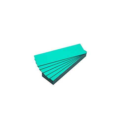 25 Coloured Magnetic Labels (Turquoise, Length 5 cm, Width 2 cm) — image 1