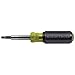 Klein Tools 32505 Multi-Bit Screwdriver / Nut Driver 11-in-1 with Phillips, Slotted, Square and Combo Tips, Heat Treated for Long Life
