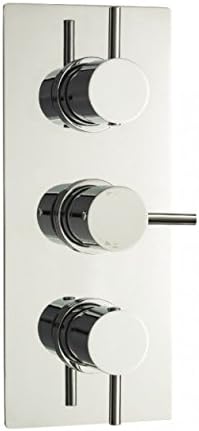 Home Standardยฎ Echo Round Lever Chrome Triple Thermostatic Concealed Shower Valve (TMV2)