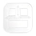 KIDDIEBITES | 100% Silicone Plates for Babies & Kids | Made in The USA | BPA, BPS, Lead, Cadmium, PVC, & Phthalate Free | Children's Divided Placemat Set | Clear, 2 Pack